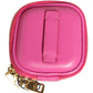 Dolce & Gabbana Pink Lamb Leather Embossed Logo Holder Airpod Case