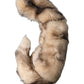 Dolce & Gabbana Brown Frost Fox Fur Neck Warmer Winter Scarf