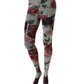 Dolce & Gabbana White Nylon Floral Print Tights Stockings Socks