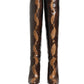 Dolce & Gabbana Brown Exotic Leather Knee High Boots Shoes