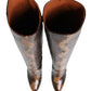 Dolce & Gabbana Brown Exotic Leather Knee High Boots Shoes