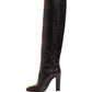 Dolce & Gabbana Brown Exotic Leather Knee High Boots Shoes