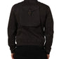 Dolce & Gabbana Brown Cotton Full Zip Men Bomber Jacket