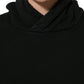 Dolce & Gabbana Black Cotton Hooded Men Sweatshirt Sweater