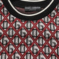 Dolce & Gabbana Red Logo Cotton Jacquard Sweatshirt Sweater