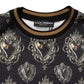 Dolce & Gabbana Black Sacred Heart Cotton Sweatshirt Sweater
