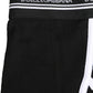 Dolce & Gabbana Black White Logo Waistband Coulotte Panty Underwear
