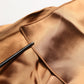 Emporio Armani Brown Satin Acetate Wrap Sheath Mini Belted Dress