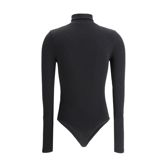 Wolford Black Cotton Bodysuit
