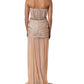 Dolce & Gabbana Nude Embellished Strapless Evening Gown Dress