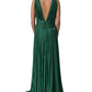 Dolce & Gabbana Metallic Green Sleeveless Plissé Gown Dress