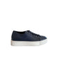 Santoni Blue Leather Women Sneaker