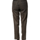 Dolce & Gabbana Dark Brown HighWaist Tapered Trouser Pants