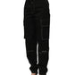 Dolce & Gabbana Black Vibe Cargo High Waist Straight Pants