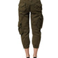 Dolce & Gabbana Olive Green High Waist Cargo Trouser Pants