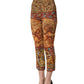 Dolce & Gabbana Multicolor Mosaic Print Crepe Cropped Trouser Pants