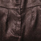 Dolce & Gabbana Metallic Brown High Waist Tapered Leg Pants