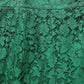 Dolce & Gabbana Green Lace High Waist Mermaid Midi Skirt