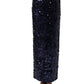 Dolce & Gabbana Blue Sequin High Waist PencilCut Midi Skirt