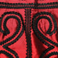 Dolce & Gabbana Red Soutache Embroidery A-line Mini Skirt