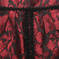Dolce & Gabbana Red Black Floral Lace Jacquard Mini Skirt