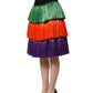 Dolce & Gabbana Multicolor Fringed High Waist Knee Length Skirt