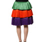 Dolce & Gabbana Multicolor Fringed High Waist Knee Length Skirt