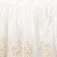 Dolce & Gabbana White Floral Embroidered A-line Mini Skirt