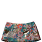 Dolce & Gabbana Multicolor Floral Jacquard MidWaist Mini Skirt
