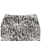 Dolce & Gabbana Silver Leopard Jacquard Mid Waist Mini Skirt