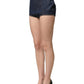 Dolce & Gabbana Blue Cotton High Waist Denim Hotpants Shorts