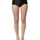 Dolce & Gabbana Black Low Waist Satin Culotte Hotpants Shorts
