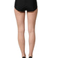 Dolce & Gabbana Black Low Waist Satin Culotte Hotpants Shorts