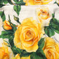 Dolce & Gabbana White Rose Print HighWaist Sheath Mini Skirt