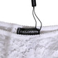 Dolce & Gabbana White Floral Lace Low Rise Panty Underwear