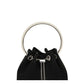 Jimmy Choo Black Cotton Shoulder Bag