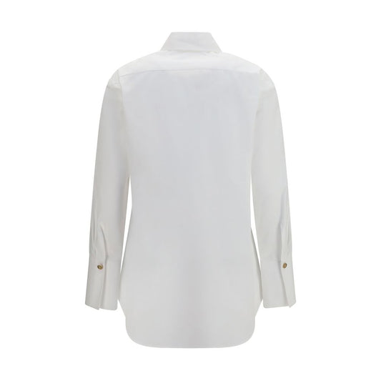 Balmain White Cotton Dress Shirt