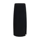 Khaite Black Acetate Long Skirt