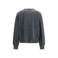 Ganni Gray Cotton Sweatshirt