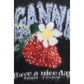 Ganni Black Alpaca Vicugna Pacos T-Shirt