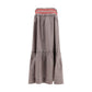 Ganni Brown Cotton Midi Skirt
