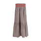 Ganni Brown Cotton Midi Skirt