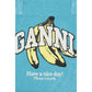 Ganni Blue Recycled Cotton Shoulder Bag