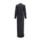 SA SU PHI Black Silk Long Dress