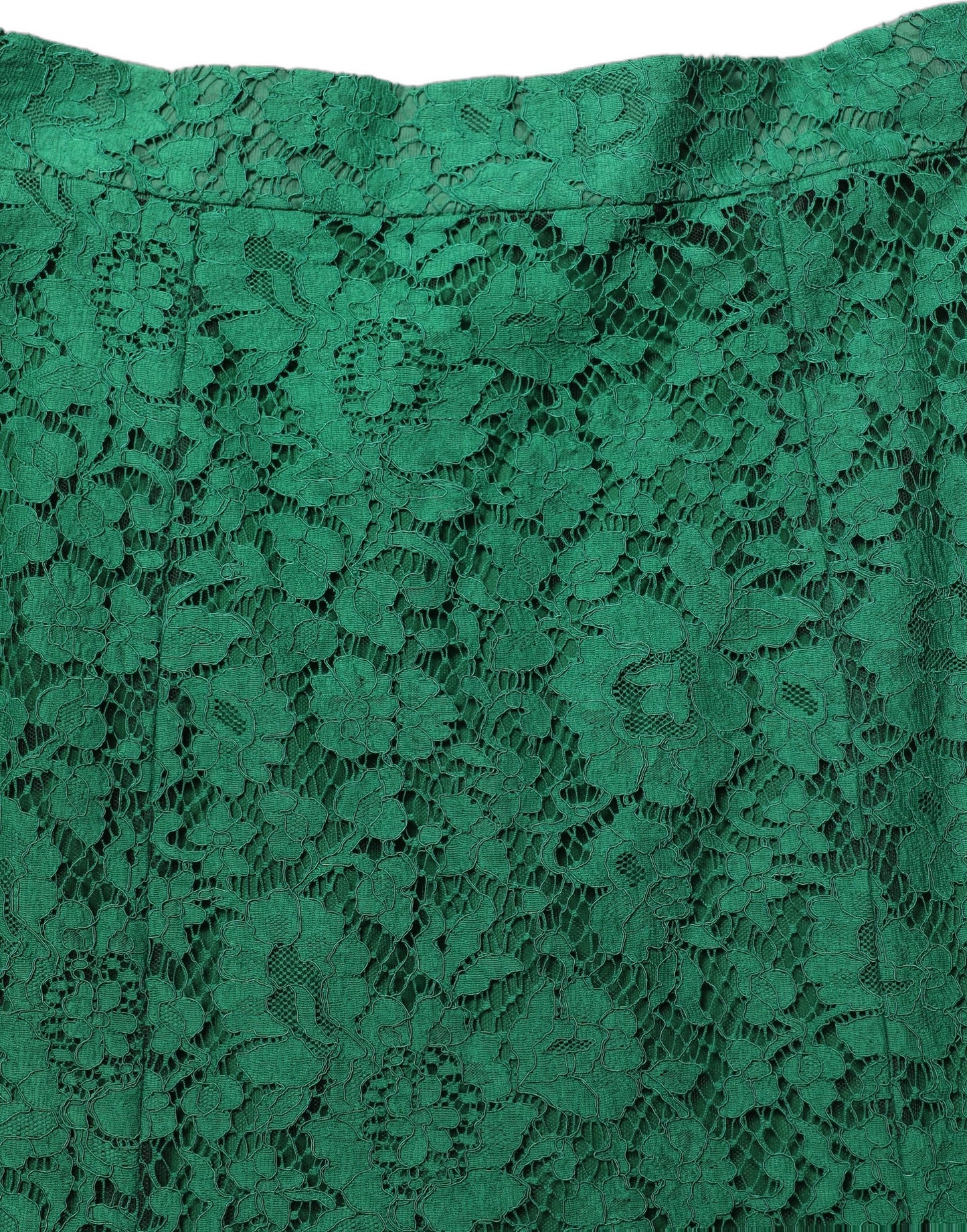 Dolce & Gabbana Green Lace High Waist Mermaid Midi Skirt