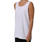 American Vintage White Cotton Round Neck Sleeveless Tank Top