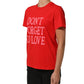 Dolce & Gabbana Red Graphic Cotton Jersey Crew Neck T-shirt