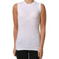 Brunello Cucinelli White SleeveLess Crew Neck Tank Blouse Top