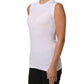 Brunello Cucinelli White SleeveLess Crew Neck Tank Blouse Top