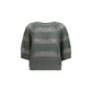 Brunello Cucinelli Bicolor Cotton Sweatshirt